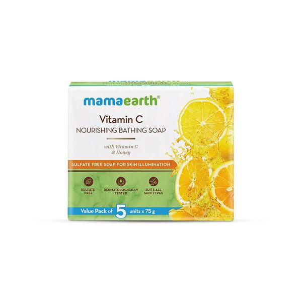 Mamaearth Vitamin C Nourishing Bathing Soap With Vitamin C and Honey